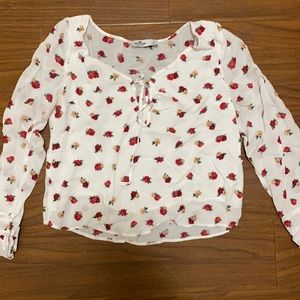 Hollister flower blouse